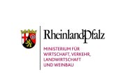 Logo des Landes Rheinland‑Pfalz mit Wappen und dem Schriftzug ‚Rheinland‑Pfalz – Ministerium für Wirtschaft, Verkehr, Landwirtschaft und Weinbau‘